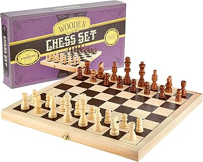 Bree bailey natural wooden folding chess game with carved pieces.. Shop smart, shop DIAYTAR - Nigeria's most affordable e-commerce platform with nationwide delivery.