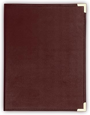 Professional portfolio/Executive portfolio of the classic Samsell collection, imitation leather and brass corners, CV document organizer, 8.5 x 11 writing board, Bordeaux.. Great finds. Great prices. Fast shipping. That’s DIAYTAR Nigeria.