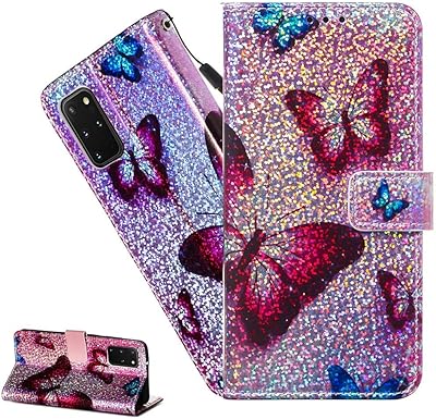 The Maxeliers Samsung Galaxy A71 Glitter Butterfly and Flowers Folding Leather Protective Case.. DIAYTAR NIGERIA: Making quality accessible to all Nigerians with affordable prices and quick delivery.