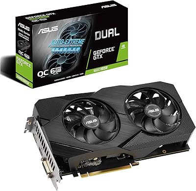 Asus GeForce GTX 1660 Ultra fast performance 6 GB Double fan - EVO edition - VR READY - HDMI DISPLAYPORT - Digital visual interface (DUAL -GTX1660S -O6G -EVO).. Click, pay, receive — DIAYTAR Nigeria makes online shopping seamless.