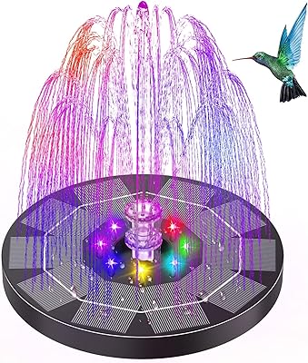 LED 3.5 W solar fountain for bird bath, solar water fountains with 6 nozzles battery, solar energy fountain pump for outdoor bird garden aquarium.. Shop confidently with Nigeria's most trusted e-commerce platform, offering swift and affordable delivery.