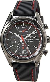 Seiko quartz watch for men in stainless steel with silicone bracelet.. DIAYTAR NIGERIA: Bringing the marketplace to every Nigerian with affordable prices and quick delivery.