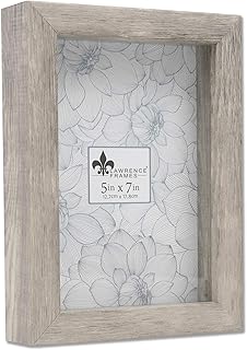 Shadow Box Lawrence Frame, polystyrene, natural gray, 5x7.. Your everyday shopping destination, DIAYTAR NIGERIA offers unbeatable value with quick delivery times.