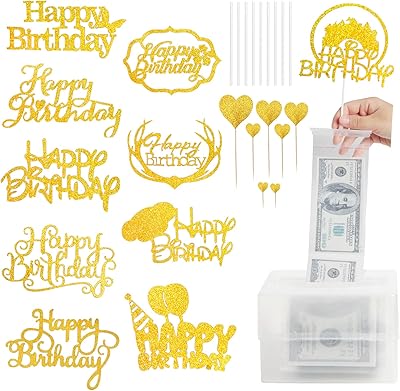 Bottle of 138 cake decorations with 120 transparent bags, 10 happy birthday cake decorations and 7 cake peub cakes with glitter, surprise set for print of silver.. Nigeria’s trusted store online — DIAYTAR Nigeria never disappoints.
