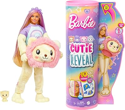 BARBIE CUTIE DOUPLE DEVAL AND ACCESSORIES, Lion Lion Costume and 10 Surprises including a color change, pretty comfortable "Hope", HKR06 t-shirts, HKR06.. From fashion to electronics, DIAYTAR Nigeria brings it all to your doorstep — fast, easy, and affordable.