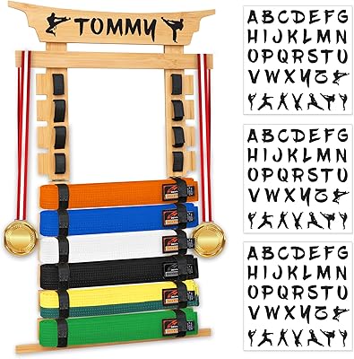 Jeffrey karate belt display - Taekwondo belt display 10 belts, martial belt display, karate belt support gifts for boys.. Experience hassle-free shopping with DIAYTAR NIGERIA's user-friendly platform and prompt delivery service.