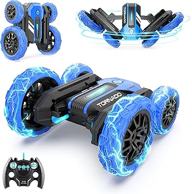 Eni RC car - Double -sided RC cascade car, 360 degree rotary car with flashing lights, rechargeable electric car for fun all -terrain outdoor gifts.. DIAYTAR NIGERIA revolutionizes online retail with our vast selection and cost-effective delivery options.