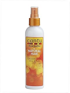 Cantu spray with shea butter for natural hair with coconut oil for shine and outfit, 8 fl oz (package of 4).. DIAYTAR NIGERIA: Where quality meets affordability, with thousands of products delivered in less than 8 days.