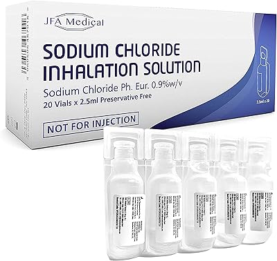 Sodium isotonic solution for inhalation JFA Medical, package of 20 unit bottles of 2.5 ml.. With DIAYTAR Nigeria, your wishlist becomes reality, fast.