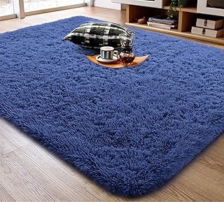 Soft carpet Ompaa, super soft plush carpet for bedroom and living room - Large long hair carpet in 4 'x 6' toy (children's room, crèche, dining room, bridal blue room carpet.. DIAYTAR NIGERIA transforms online retail with unbeatable prices and consistent delivery timeframes.