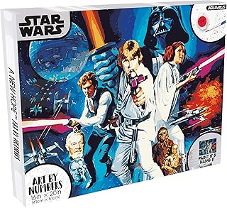 Aquarius Star Wars Episode IV A New Hope Art by Number Kit Painting (Tenthog 16 x 20) 24 Paintings, 3 brushes, ready to hang, Star Wars collection film under official license - 16 x 20.. DIAYTAR NIGERIA makes quality accessible with our affordable prices and dependable delivery service.