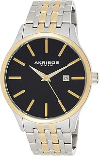 AKRIBOS XXIV Men's quartz watch, analog with stainless steel bracelet AK941TTG.. From office supplies to fashion — DIAYTAR Nigeria brings it fast.