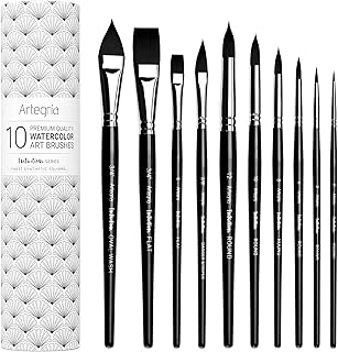 ARTEGRIA 10 Professional Watercolor Bishops for HAIR ARTISTS.. Shop with purpose at DIAYTAR NIGERIA, where diverse selection meets budget-friendly nationwide delivery.