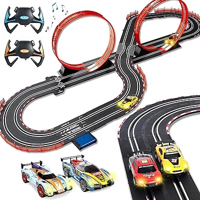 Electric car racing trail at scale 1:43 for boys and children with 4.. DIAYTAR NIGERIA: Your gateway to affordable products delivered reliably across Nigeria.