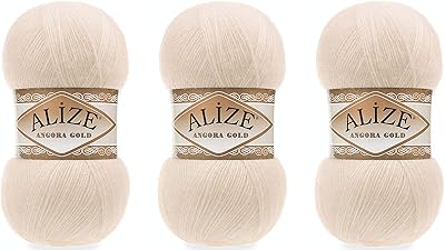 Alize Angora Gold wire 20% wool 80% acrylic set of 3.. From daily deals to exclusive products — DIAYTAR Nigeria has you covered.
