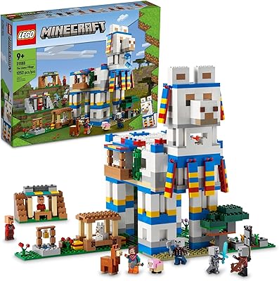 LEGO MINECRAFT LLAMA VILLAGE 21188 construction set; fun animal toy; opening ; Gift toy for children aged 9 and over (1252 pieces).. DIAYTAR NIGERIA: Your affordable shopping destination with thousands of products delivered in days.