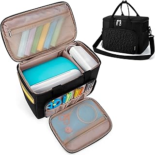 Characteristics Transport bag for joy Easy press mini, travel bag for CIRCUT tool kit, multi-pocket storage for accessories and supplies, black, modern.. DIAYTAR NIGERIA delivers on every promise with our affordable prices and nationwide delivery service.