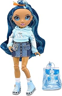 J.R. Skylar Rainbow High Bradshaw - 9 -inch blue model doll with doll accessories - open and closed backpack - Excellent gift for children from 6 to 12 years old and collectors, multicolored, 9 inch.. DIAYTAR NIGERIA: Where every search leads to affordable products delivered promptly across Nigeria.