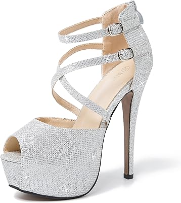 High heeled sandals for women with zipper, open end and ankle bridle.. Shop with purpose at DIAYTAR NIGERIA and receive products at unbeatable prices within the week.