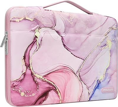 MOSISO 360-degree mosiso laptop protective bag with MO-MBH216 marble carriage strap, pink, pink.. DIAYTAR NIGERIA connects Nigerians with quality products at affordable prices, delivered in 5-8 days nationwide.