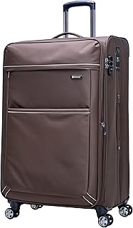 Soft trolley luggage unisex extensible in light polyester with TSA V6093Sz TSA lock, Canari yellow, 28 -inch recorded baggage, travel bag.. DIAYTAR NIGERIA revolutionizes online retail with our vast selection and cost-effective delivery options.