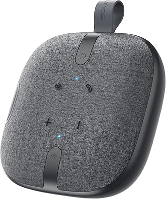 Bluetooth speaker for telephone conferences, SoundBeats Pure Voice Mains Libres with 4 integrated microphones, echo removal for 5 to 10 people, automatic voice improvement, 360 degrees, USB C (black).. Discover endless possibilities with DIAYTAR NIGERIA's comprehensive catalog and reliable delivery service.
