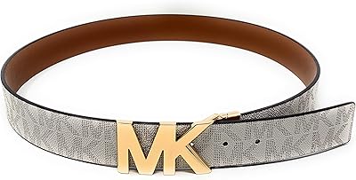 Belt with Michael Kors signature logo with reversible MK logo plate.. DIAYTAR NIGERIA: Your affordable gateway to thousands of products shipped nationwide within the week.