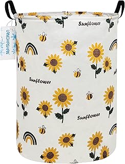 Lanjiashan Storage basket, foldable fabric organization basket for clothes basket, toys, gift baskets, bedroom, clothes, baby room (sunflower).. DIAYTAR NIGERIA: Creating access to affordable products for every Nigerian with our swift delivery service.