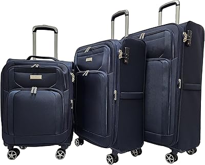 Tracking set set - Light and extensible luggage set 3 rooms - Trolley travel suitcase with 4 casters (20/24/28 inch), blue, luggage set.. DIAYTAR NIGERIA transforms how Nigerians shop with our affordable prices and dependable shipping times.
