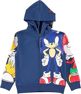 Zapped fleece hoodie Sonic the Hedgehog for boys - with Sonic, Tails and Knuckles for boys aged 4 to 20 years old.. Discover the joy of online shopping with DIAYTAR NIGERIA's budget-friendly prices and reliable shipping.