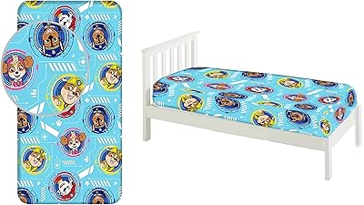Elastic bed sheet Paw Patrol 90x200 cm for single bed 100% cotton.. Experience shopping freedom with DIAYTAR NIGERIA's vast selection and 5-8 day nationwide delivery service.