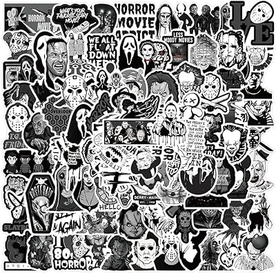 100 horror stickers, horror movie stickers in waterproof vinyl for laptop, skateboarding, hydro flask, computer, telephone (horror-100 parts).. DIAYTAR NIGERIA transforms how Nigerians shop with our affordable prices and dependable shipping times.