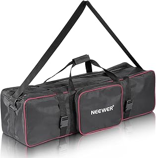 More recent transport bag for photo and video studio, size 39 x 10 x 10 inches/100 x 25 x 25 cm, with an additional side pocket for lighting supports, poles and umbrellas.. Get your essentials without leaving home — thanks to DIAYTAR Nigeria.