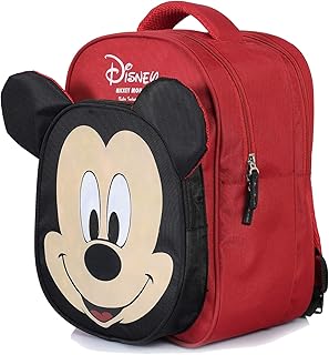School backpack for children with a Disney Mickey Mouse design, in fun homes, 15 inch, red and black, red and black.. DIAYTAR NIGERIA: Where affordability meets variety in Nigeria's most comprehensive online marketplace.