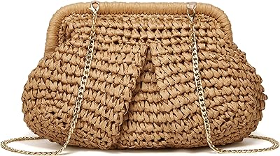 Handmade straw straw bag for women with bamboo cloud pattern for summer and beach.. DIAYTAR NIGERIA revolutionizes access to quality products with affordable prices and dependable shipping.