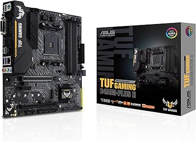 Motherboard Asus B450M-Plus II AMD B450 AM4 Micro ATX with M.2, HDMI, DVI-D, USB 3.2 Gen 2 Type A, USB 3.2 Gen 1 Type C, Sync Aura RGB.. DIAYTAR NIGERIA: Your partner in affordable e-commerce with dependable delivery across Nigeria.