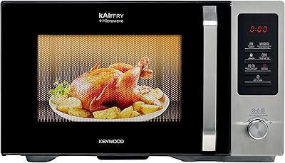 Four Microwave 4 in 1 Kenwood 30 L + Frying + Grill + Convection with 19 predefined programs, Digital display, 5 power levels, Degrection function, 95-minute timer, 1000 W MW30.000bk black/silver clock function.. Shop millions of products across categories on DIAYTAR Nigeria — delivered right to your door.