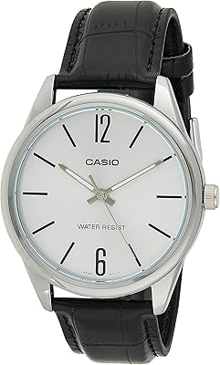 Relaxed men's, analog watch, leather - MTPV005L -7B.. Your trusted marketplace, DIAYTAR NIGERIA offers comprehensive selection with budget-friendly delivery.