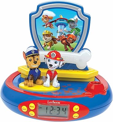 LexiBook Paw Patrol Chase projector clock, integrated night light, ceiling time display, sound effects, works on battery, RP500PA.. DIAYTAR NIGERIA connects Nigerians with quality products at affordable prices, delivered in 5-8 days nationwide.