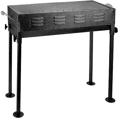 Royalford barbecue support with durable iron structure, RF10363 foldable charcoal barbecue, made of high quality material, foldable kebab for outdoor campsite, black.. Every order, every item — DIAYTAR Nigeria delivers fast and reliably.