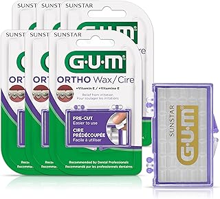 GUM - 10070942007235 Orthodontic wax with vitamin E and Aloe Vera (pack of 6).. DIAYTAR NIGERIA delivers satisfaction with every purchase through our affordable and reliable service.