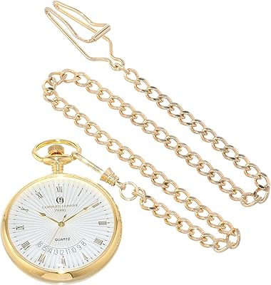 Pocket watch with open -facing quartz gold -plated gold Charles Hubert, golden tone, mechanical watch, gold, quartz watch, mechanics.. DIAYTAR NIGERIA: Where countless products meet affordable prices and reliable nationwide shipping.