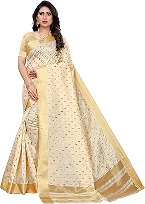 Yashika sari in mixed cotton for women with blouse (kerala_free size_off white).. Discover why millions choose DIAYTAR for affordable online shopping with delivery in just 5-8 days.