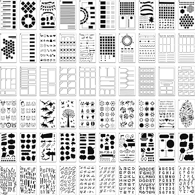 60 plastic pieces agenda stencil planner letter and figure drawing.. DIAYTAR NIGERIA makes every shopping desire a reality with affordable prices and delivery in 5-8 days.