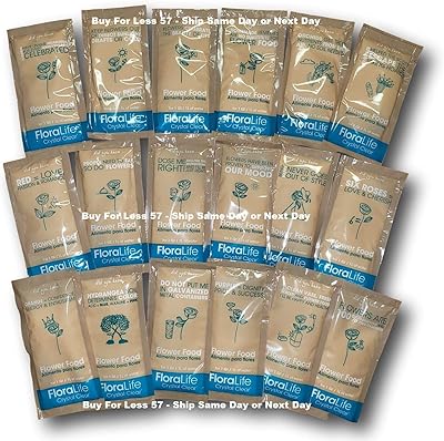Food for cut flowers Floralife Crystal Clear 100 sachets of powder (10gr packets, no 5gr).. Discover endless possibilities with DIAYTAR NIGERIA's extensive product range and affordable shipping.