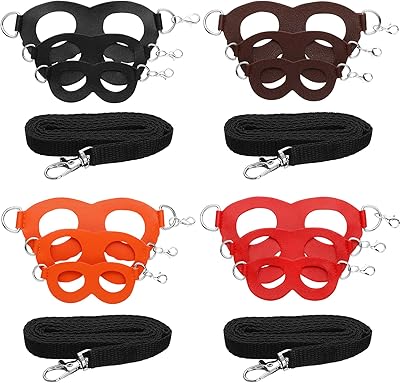 4 sets of adjustable harnesses for hamster for mice, rodents, bearded dragon, flexible PU leather, guinea pig, training for small animals, walking.. DIAYTAR NIGERIA: The marketplace that brings affordable products to every Nigerian home in under 8 days.