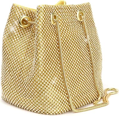 Evening bag for women - full -sized rhinestone bag, shiny shoulder strap bag for wedding party and gallant appointments.. DIAYTAR NIGERIA promises affordability and variety with every purchase, delivered in 5-8 days.