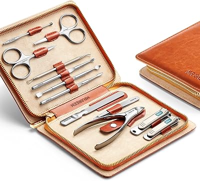 Mr. Green Personal Kit Full Personal Care 12 in 1 Stainless steel pedicure kit with perfect gift leather case (12 pieces).. No stress, just speed — DIAYTAR Nigeria ships in days.