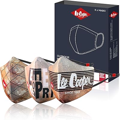 Sublimation facial mask Lee Cooper with HEIQ HYPROTECHT and SMARTTEMP - Light and reusable, pack of 3 packages of 3.. DIAYTAR NIGERIA connects you with thousands of products at competitive prices, delivered within a week.