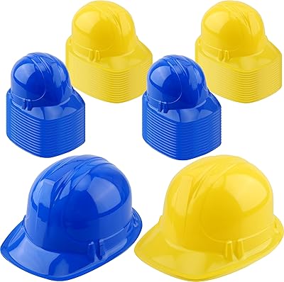 Cotany 60 pieces of construction helmets Children's plastic hat yellow blue party hat rounds round caps for boys girls dress construction party supplies.. Don’t wait weeks — DIAYTAR Nigeria delivers your order in just a few days.